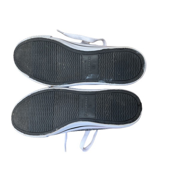 Airwalk Mens Size 8.5 Canvas Skateboard Shoes Gray - Picture 4 of 12